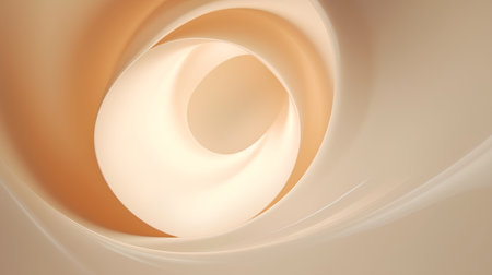 Abstract background with smooth wavy lines. 3d render illustration.の素材