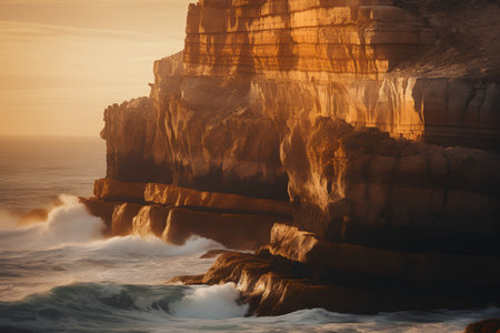 Beautiful seascape at sunset. Natural background. Toned.の素材
