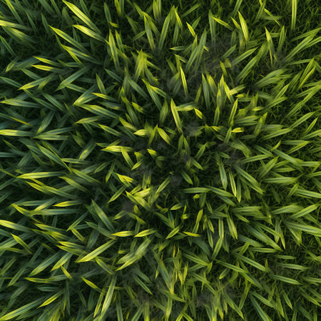 Green grass texture. Abstract background and texture for design. 3d rendering.の素材