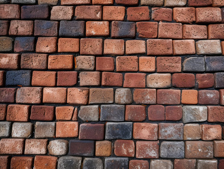Background of brick wall texture. Old brick wall background. Brick wall textureの素材