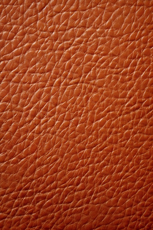Close up of brown leather texture, can be used as background.の素材