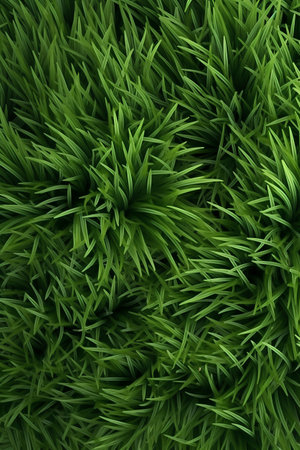 Green grass texture with some smooth lines in it (3d render)の素材