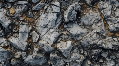 Seamless Tileable Texture of a Cracked Lava Stoneの素材