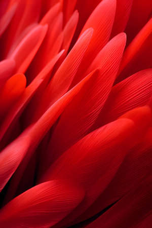 Close up of red tulip petals. Shallow depth of field.の素材