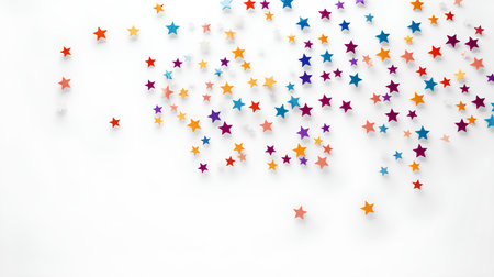 Abstract background with multicolored stars. Vector illustration. Eps 10の素材