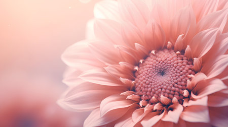 Beautiful pink gerbera flower close-up. Natural floral background.の素材