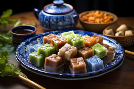 Korean traditional food Songpyeon, Honey-filled Rice Cakeの素材