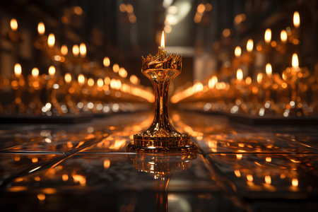 Candle in the Church of the Holy Sepulchre.の素材