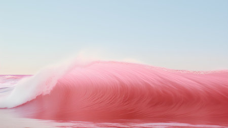 Ocean wave background. 3d render of a sea wave with splashesの素材