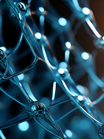 3d rendering of abstract technology concept with depth of field and bokehの素材