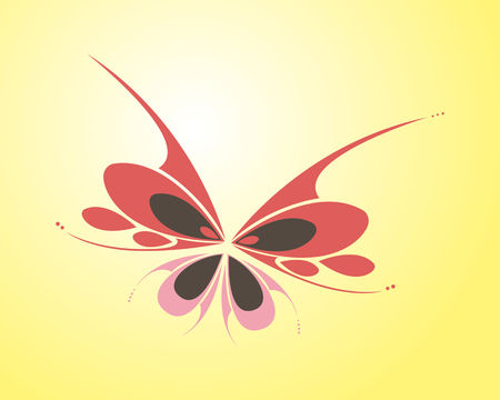 Butterfly vector logo iconのイラスト素材