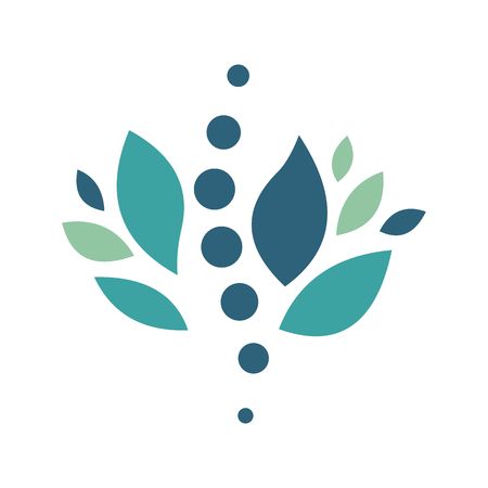 Chiropractic, logo, icon, vectorのイラスト素材