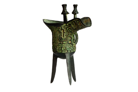  Isolated Chinese ancient wine cupの写真素材