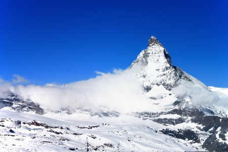 Matterhorn from Gormergrat observation towerの写真素材