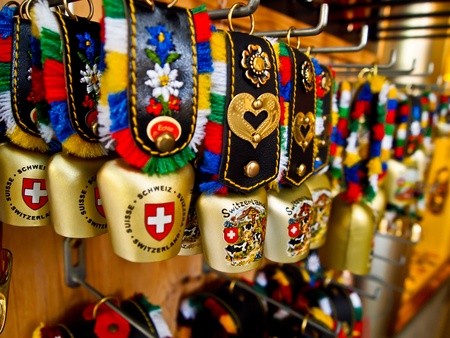 Cowbell souvenir, Switzerlandの写真素材