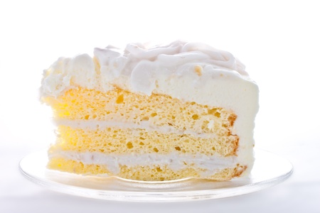 A  piece of coconut cake