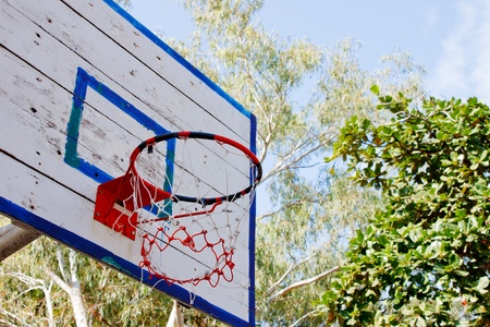 old basketball hoopの写真素材