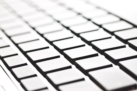 closeup image of modern computer keyboard