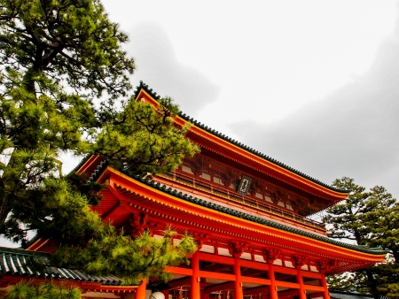 Heian shrine, Kyoto, Japanのeditorial素材
