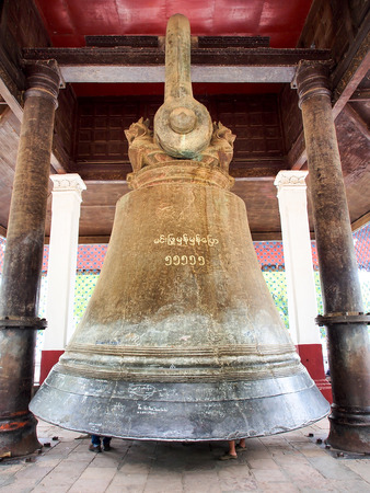 big bell of Mingun, Myanmarの写真素材