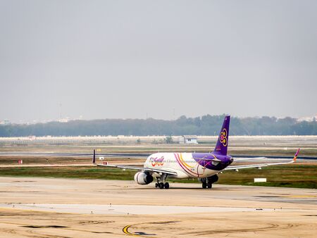 Thai Airway aircraft at Don Mueng International airport, Thailandのeditorial素材