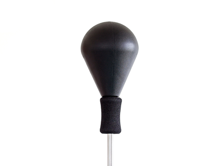 punching ball on white backgroundの写真素材