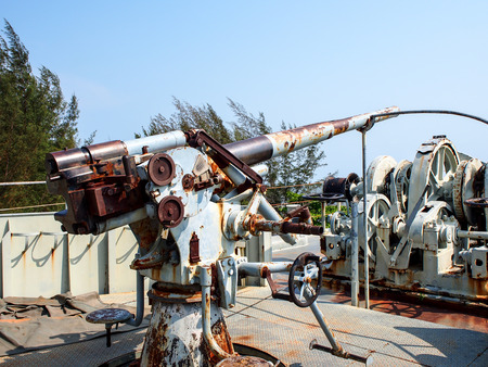 old battleship cannonのeditorial素材