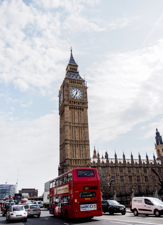 Big Ben clock tower, London, UKのeditorial素材