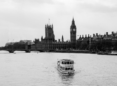 beautiful landscape of Thames river, London, UKのeditorial素材