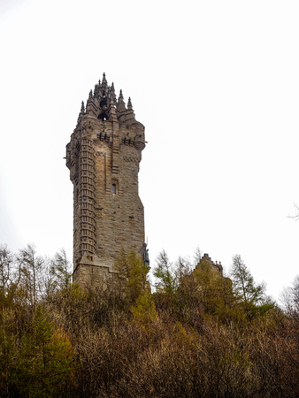 Wallace monument in Stirling, Scotland, UKのeditorial素材