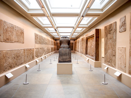 Assyrian art in British museum, London, UKのeditorial素材