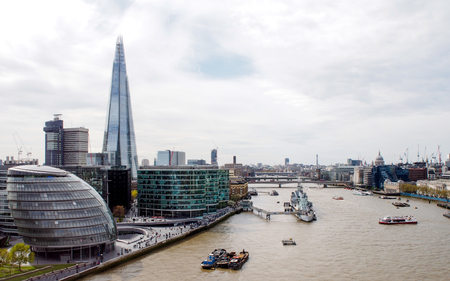 landscape of river Thames, London, UKのeditorial素材