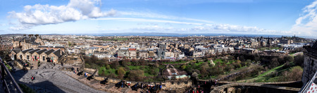 landscape of Edinburgh city, Scotland, UKのeditorial素材