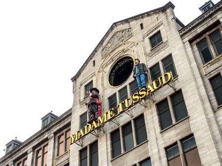 Madame Tussaud waxwork museum in Amsterdam, Netherlandsのeditorial素材