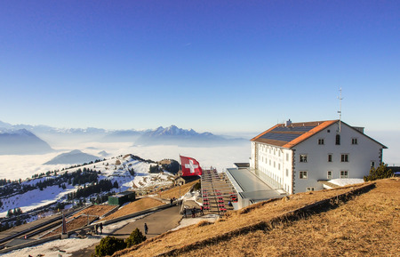 landscape of Rigiklum, Luzern, Switzerlandの写真素材