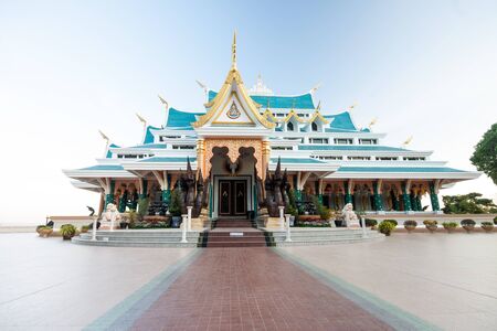 Pho Kon temple, a beautiful temple in north-eastern of Thailandの写真素材