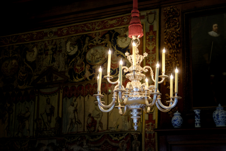vintage luxury chandelierの写真素材