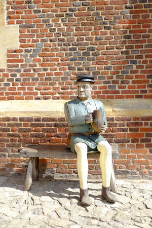 The wooden sculpture in Hampton Court Palace, London, UKの写真素材