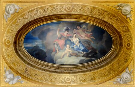 beautiful ceiling painting in Kensington palace