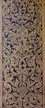 Thai golden patternの写真素材
