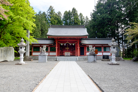 Japanese Shinto shrine, Kawakuchiko, Japanのeditorial素材