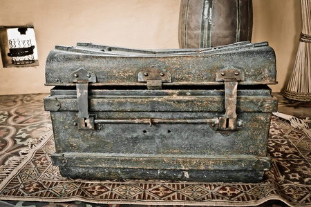 Old antique chestの写真素材