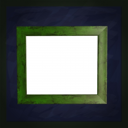 square green chalkboard with white frameの写真素材