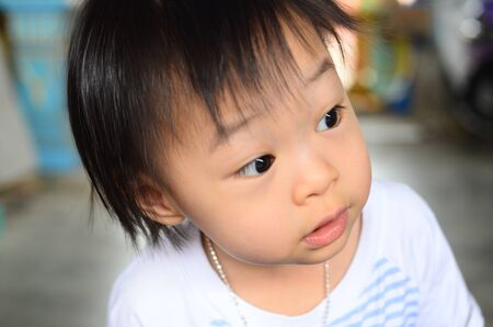 funny cute asian girl の写真素材