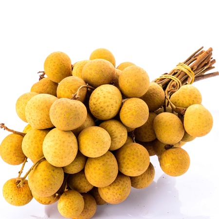 Longan fruit isolated on white background