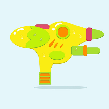 Water spray gun for playing and watering with water drop, vectorのイラスト素材
