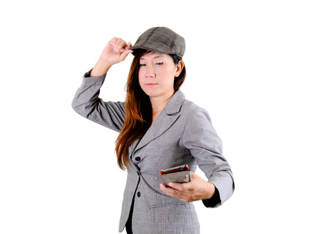 Portrait of elegantly dressed  gorgeous Asian woman.の写真素材