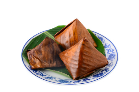 Stuffed Dough Pyramid Dessert, Thailandの写真素材