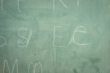 Green chalkboard Texture background.