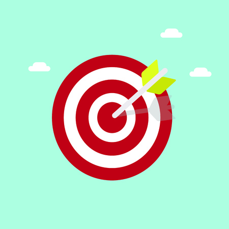 Target flat icon.のイラスト素材